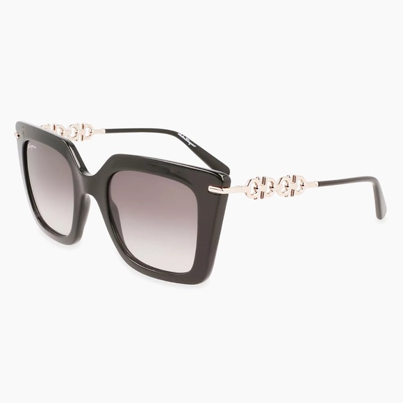 SALVATORE FERRAGAMO Gancini 51MM Rectangle Sunglasses - Picture 11 of 15